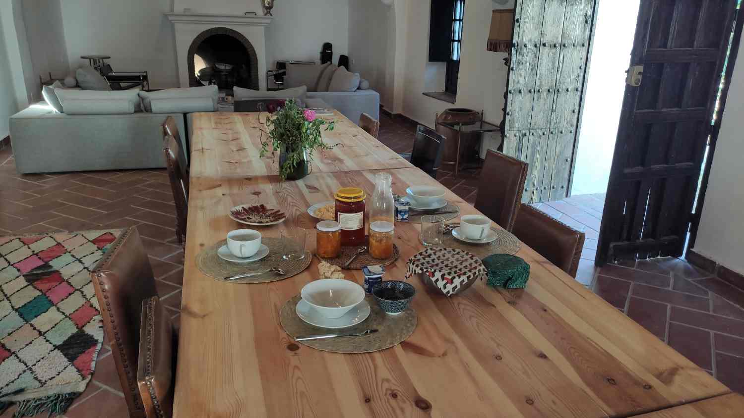 Desayuno Finca las rosas de santa ana